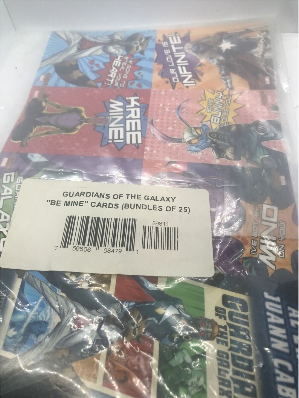 GUARDIANS OF THE GALAXY BE MINE VALENTINES DAY Cards 25 Sets Of 6 Cards 150total